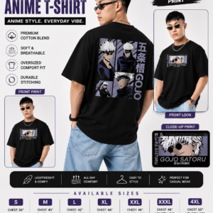 Premium Oversized Graphic T-Shirt – Anime Inspired Streetwear for Men