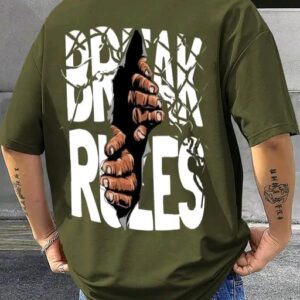Break Rules Oversized Graphic T-Shirt – Men’s Premium Casual Wear