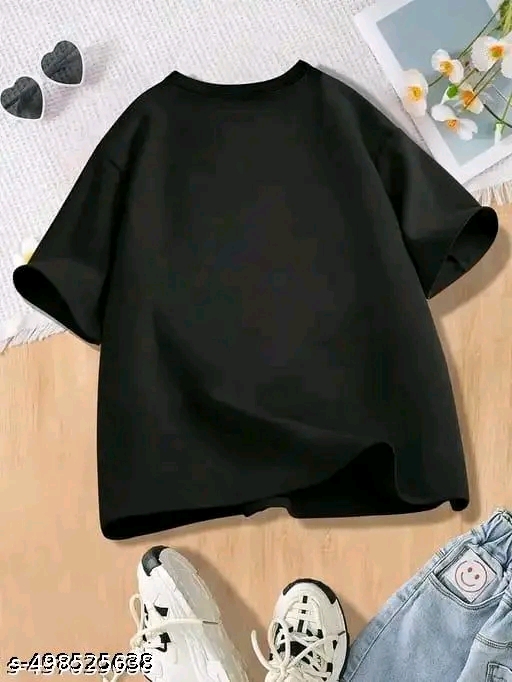 Women's Oversized Graphic Cotton T-Shirt โ Cute Bear Print New Edition - Image 3